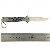 Нож складной металл с рисунком  15см