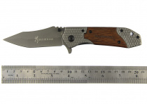 Нож скл. BROWNING FА18-1с фиксатором на пояс (ручка с рисун.) X66